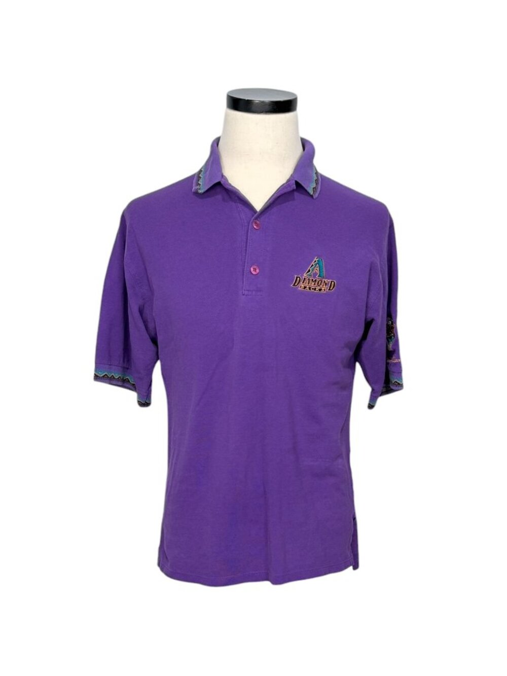 Arizona Diamondbacks 1998 Inaugural Season Ticket Holder Polo Shirt Purple Small